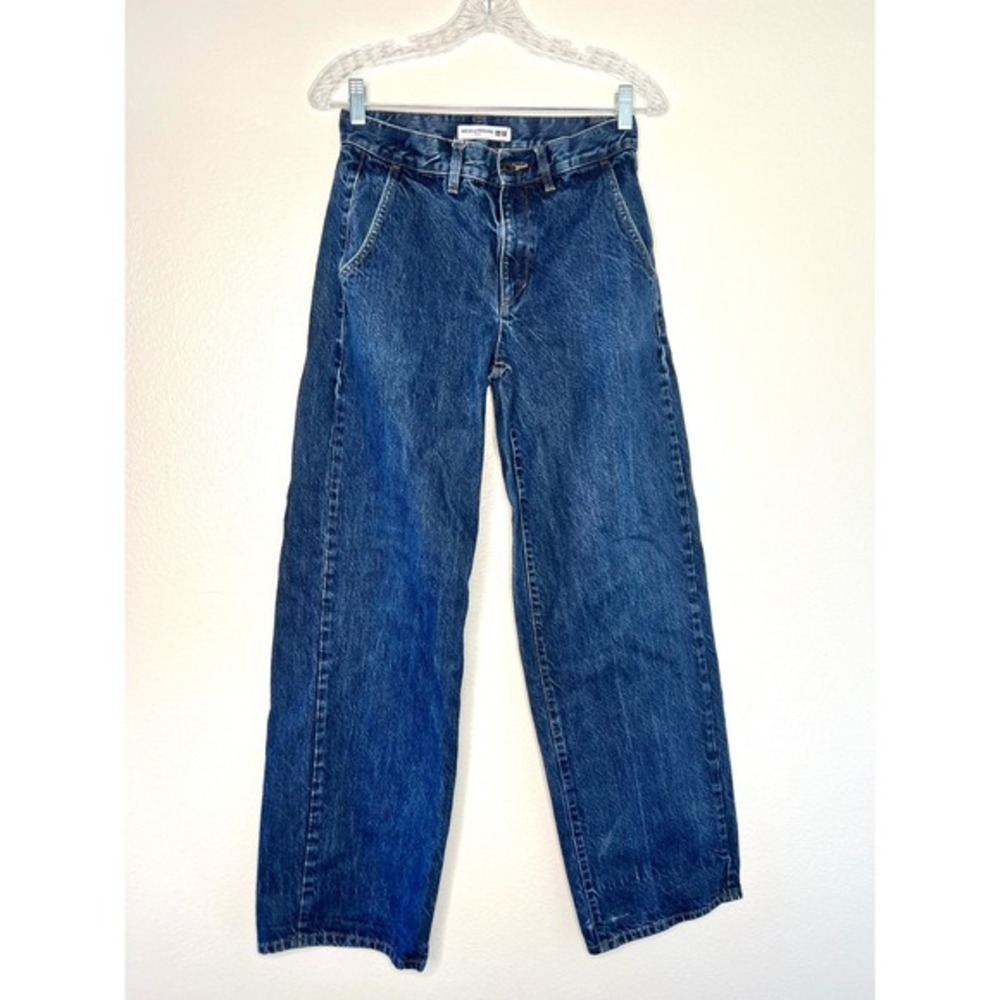 UNIQLO INES DE LA FRESSANGE Paris Dark Wash‎ Wide Leg Jeans Size 24